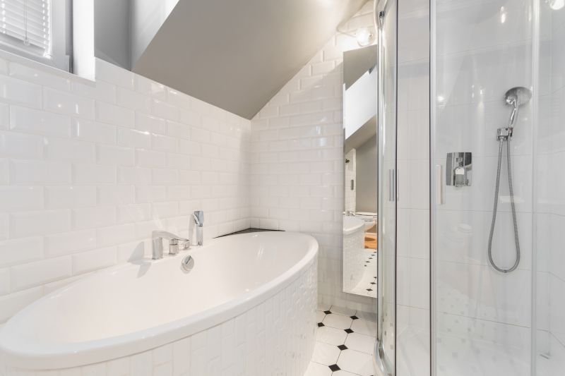 Modern Bathtub in Bathroom